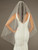 Single Fingertip Waterfall Bridal Veil | V2480SF-WF