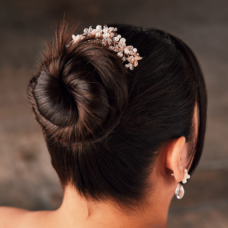 Pearl Beaded Veil Comb | VC2331