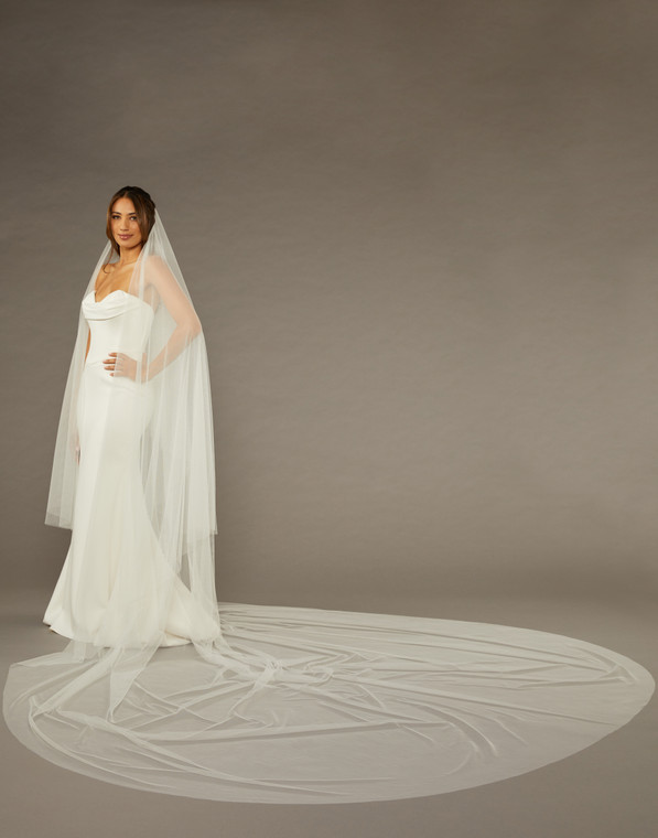 Wide Royal Cathedral Mantilla Bridal Veil | V2103WRC-M