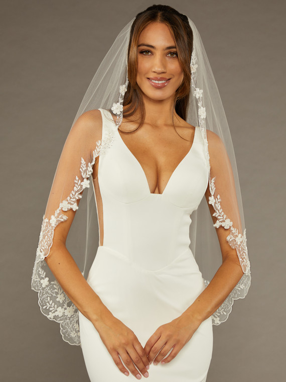 Single Fingertip Bridal Veil | V2499SF