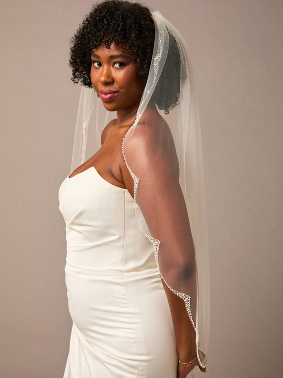 Single Fingertip Bridal Veil | V2674SF