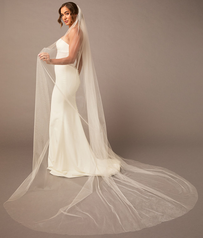 Wide Cathedral Bridal Veil | V2085WC