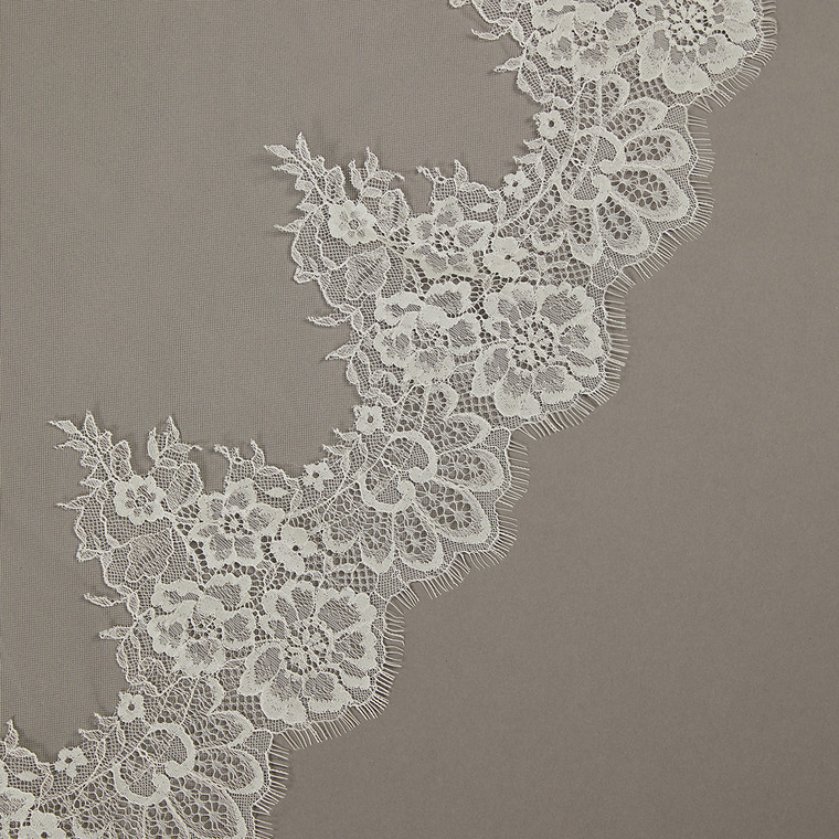 Wide Royal Cathedral Mantilla Bridal Veil | V2496WRC-M2