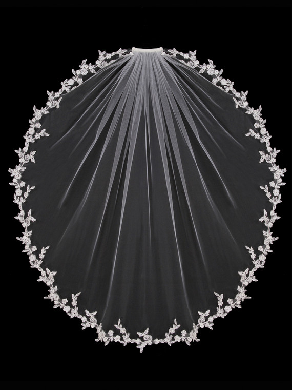 Single Tier Bridal Veil