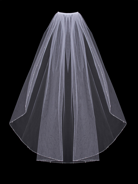 Single Tier Bridal Veil