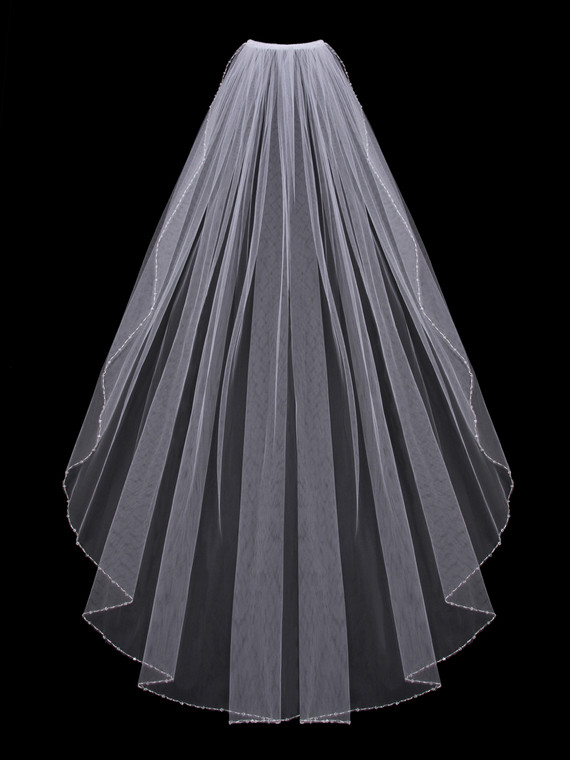 Single Tier Bridal Veil