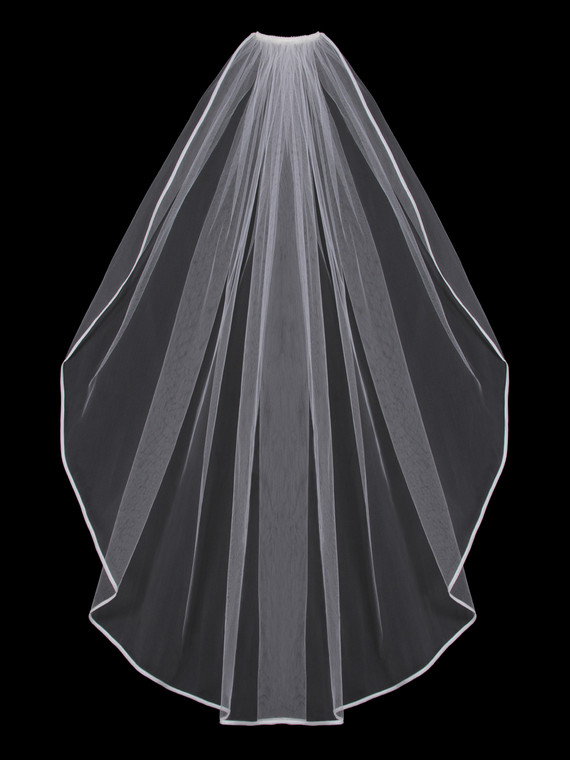 Single Tier Bridal Veil