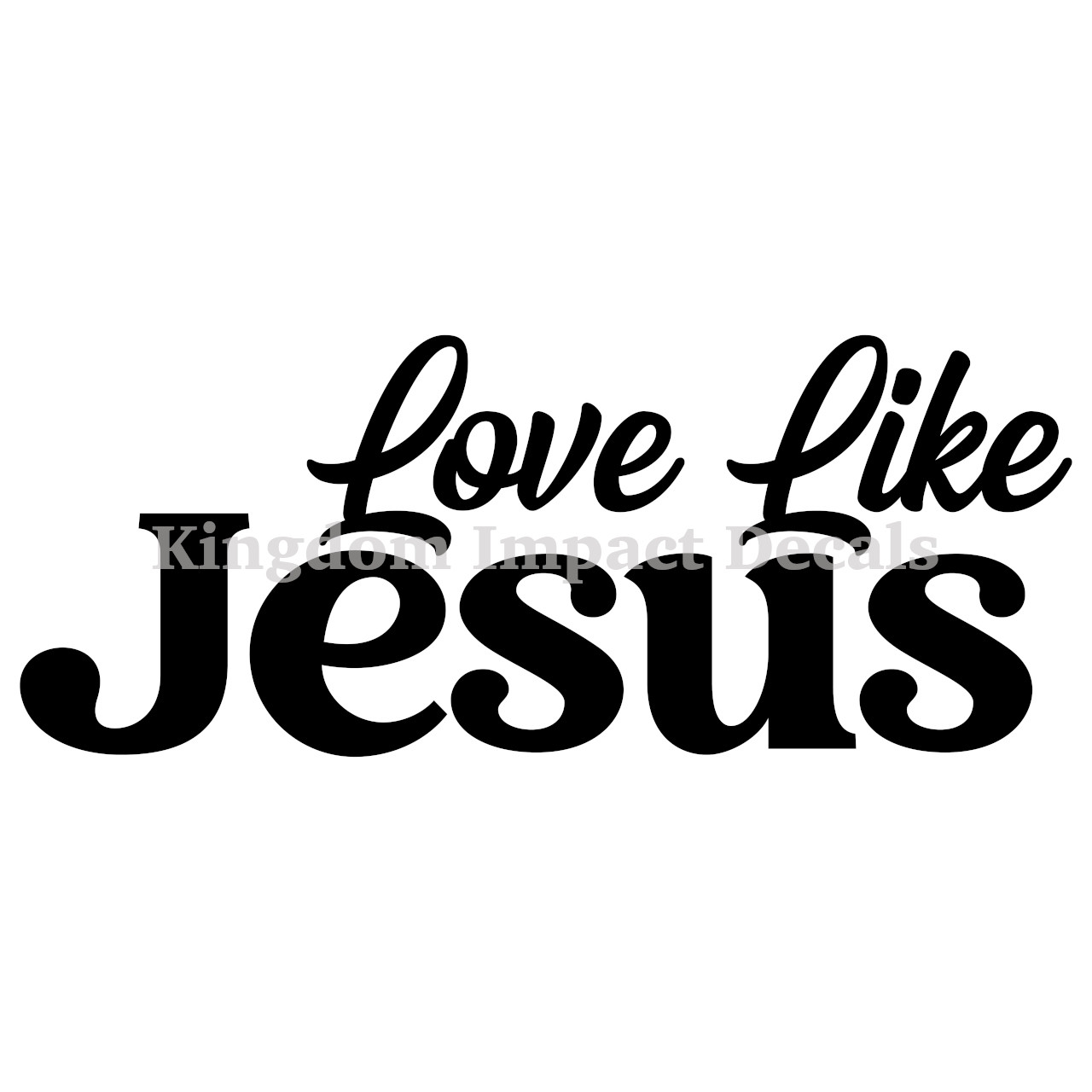 Love Like Jesus Vinyl Sticker | DoodleBeads