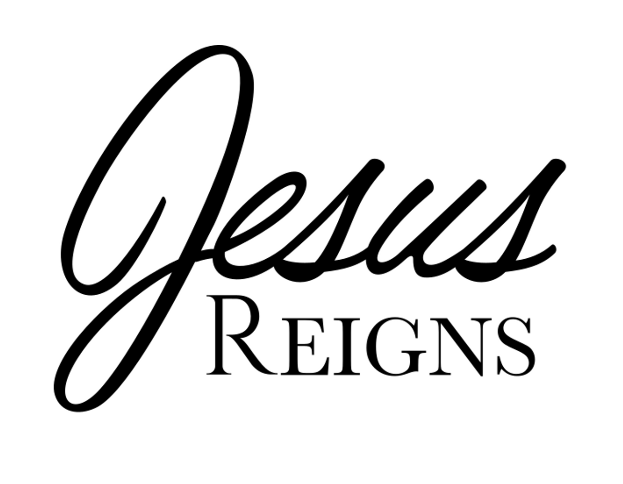 Jesus Reigns Christian Vinyl Decal Car, Mug, Window