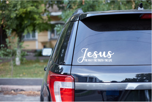 Jesus Way Truth Christian Vinyl Decal Car | Mug | Window