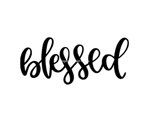 Blessed Christian Iron On Vinyl Decal Transfers for T-shirts/Sweatshirts