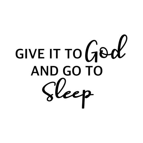 Give It To God Christian Iron On Vinyl Decal Transfers for T-shirts/Sweatshirts