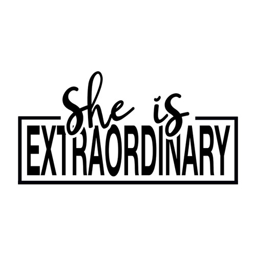 She Is Extraordinary Christian Iron On Vinyl Decal Transfers for T-shirts/Sweatshirts