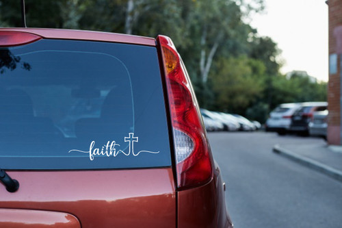 Faith t Christian Vinyl Decal Car | Mug | Window