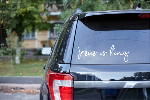 Jesus Is King Christian Vinyl Decal Car | Mug | Window