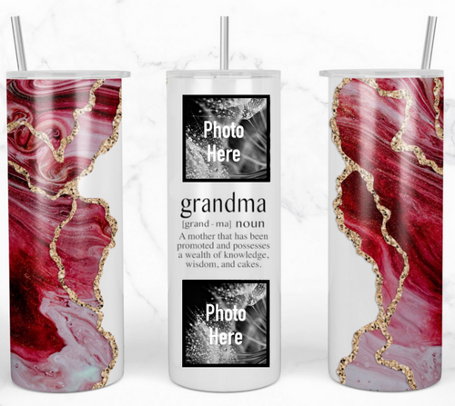 Custom Personalized Grandma Photo Hot/Cold Tumbler - 20 oz