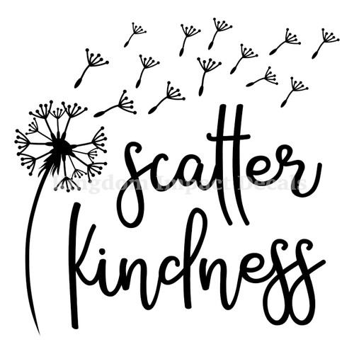 Scatter The Kindness Christian Iron On Vinyl Decal Transfers for T-shirts/Sweatshirts