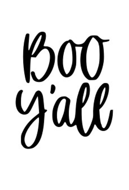 Boo Y'all Iron On Vinyl Decal Transfers for T-shirts/Sweatshirts