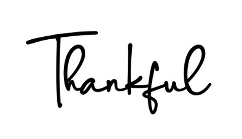 Thankful Iron On Vinyl Decal Transfers for T-shirts/Sweatshirts