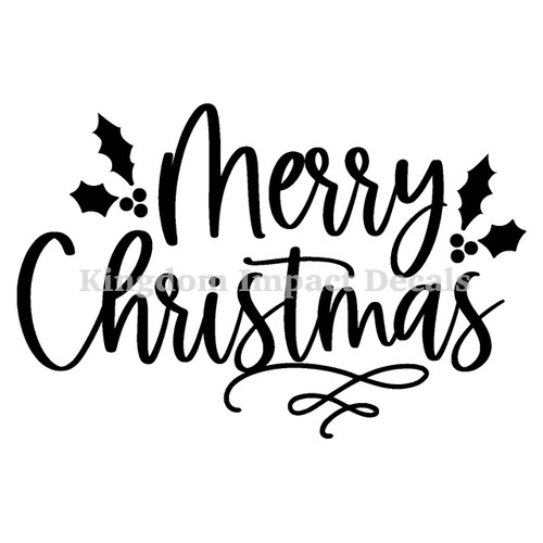 Merry Christmas Iron On Vinyl Decal Transfers for T-shirts/Sweatshirts