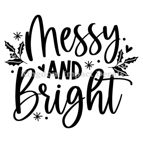 Messy And Bright Christmas Iron On Vinyl Decal Transfers for T-shirts/Sweatshirts