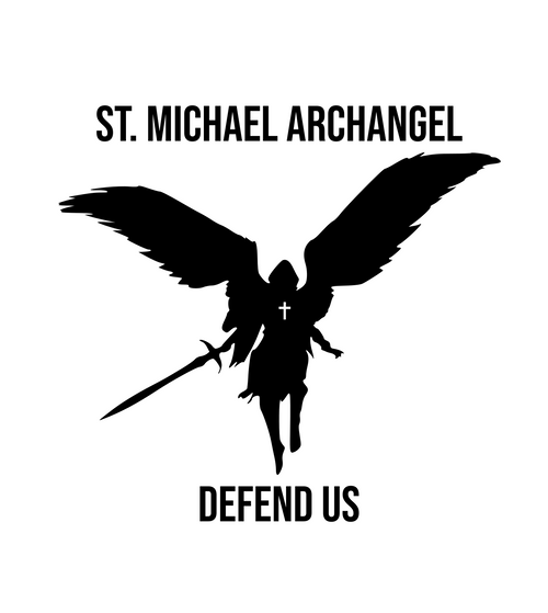 St. Michael Archangel Defend Us  Christian  Iron On Vinyl Decal Transfers for T-shirts/Sweatshirts