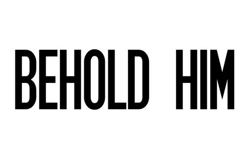 Behold Him Christian Iron On Vinyl Decal Transfers for T-shirts/Sweatshirts