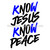 Know Jesus Know Peace Christian Iron On Vinyl Decal Transfers for T-shirts/Sweatshirts