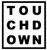 Touchdown Iron On Vinyl Decal Transfers for T-shirts/Sweatshirts