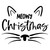 Meowy Christmas Iron On Vinyl Decal Transfers for T-shirts/Sweatshirts