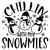 Chillin' With My Snowmies Iron On Vinyl Decal Transfers for T-shirts/Sweatshirts