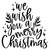 We Wish You A Merry Christmas Iron On Vinyl Decal Transfers for T-shirts/Sweatshirts