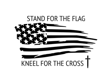Stand For The Flag Christian Iron On Vinyl Decal Transfers for T-shirts ...