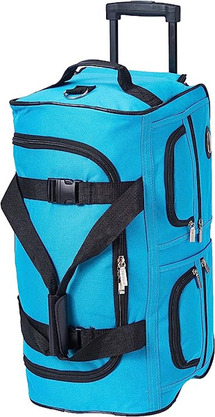 Rockland 22" Rolling Duffel Bag Turquoise Rockland