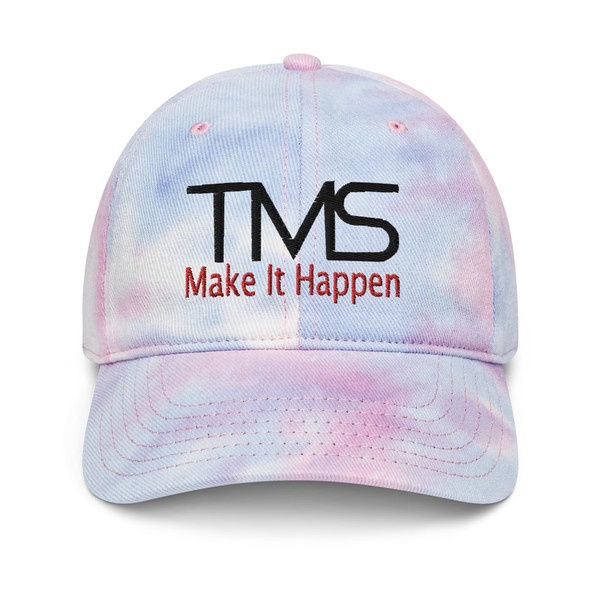 TMS Make It Happen Pink & blue Tie dye hat 6308FB6A5C723_12413 The Mad Spinner