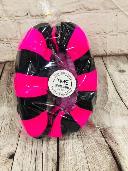 TMS Pink & Black Stripe Fluffy Soaker TMS-Soaker-PBS The Mad Spinner