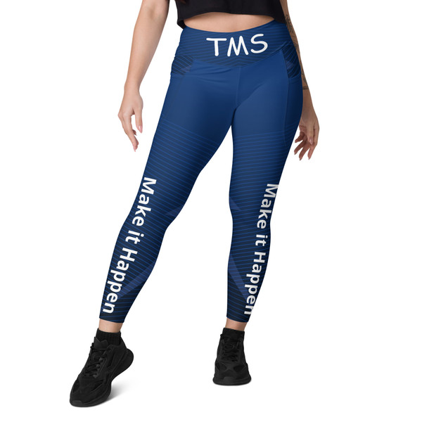 TMS Make It Happen Leggings with pockets Blue