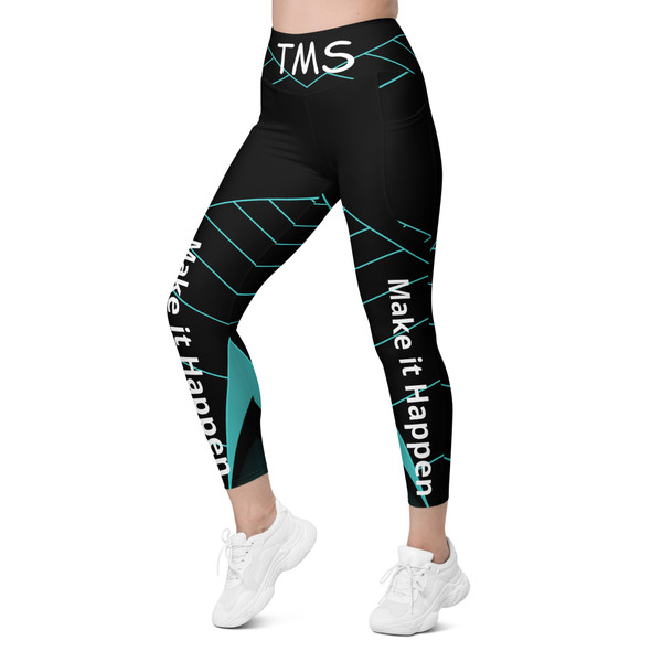 TMS Make It Happen Leggings with pockets Teal