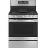 GE® 30" Free-Standing Gas Convection Range with No Preheat Air Fry JGB735SPSS