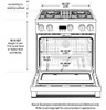 ZGP304NTSS Monogram 30" All Gas Professional Range with 4 Burners (Natural Gas)