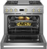 ZGP364NDTSS Monogram 36" All Gas Professional Range with 4 Burners and Griddle (Natural Gas)
