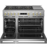 ZGP486NDTSS Monogram 48" All Gas Professional Range with 6 Burners and Griddle (Natural Gas)