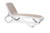 Nardi Omega Resin Chaise Lounge - Beige Sling