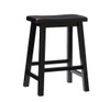 Black Counter Saddle Stool