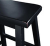 Black Counter Saddle Stool