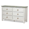 Blue Picket Fence 5 Drawer Chest