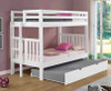 York Cambridge White Twin/Twin Bunk 