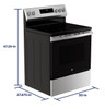 GE® 30" Free-Standing Electric Range GRF500PVSS