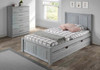 Salem Aspen Gray Twin Platform Bed Salem Aspen Gray Twin Platform Bed