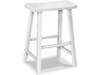 John Thomas White Counter Saddle Stool 